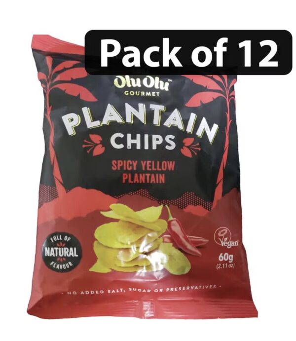 Olu Olu Plantain chips Sweet Chilli Half Box (Pack of 12)
