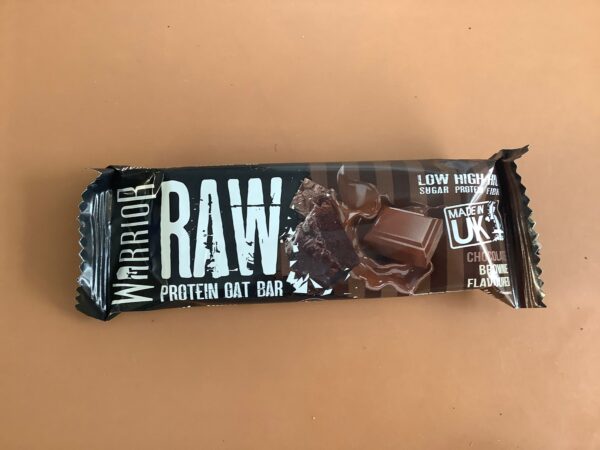12 Count Warrior Raw Protein Flap Jack Chocolate Brownie Protein Bars exp 5/21