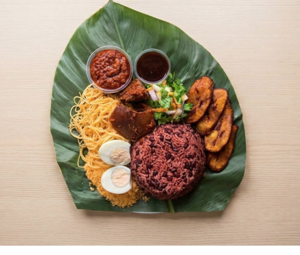 Cooked Waakye small bowl