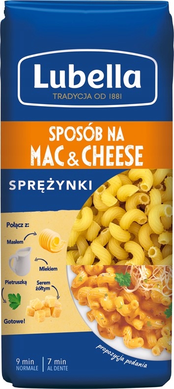 Lubella mac & cheese Sprezynki