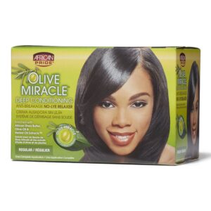 Olive Miracle Deep Conditioning No-Lye Relaxer Kit Regular