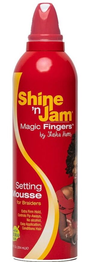 Shine N Jam Magic Fingers Setting Mousse for Braiders