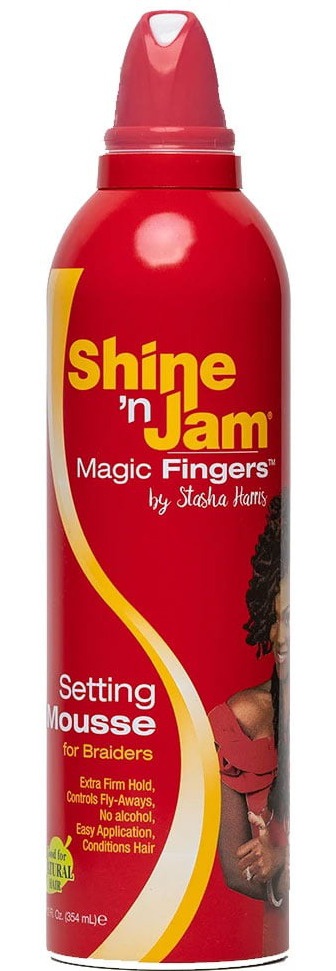 Shine N Jam Magic Fingers Setting Mousse for Braiders