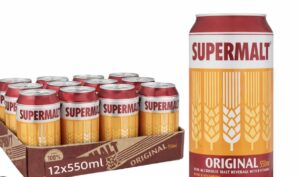 Supermalt long can 550ml 12pack