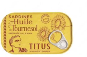Titus sardine huile sunflower 125g