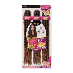 Butterfly 3X locs 18” 1