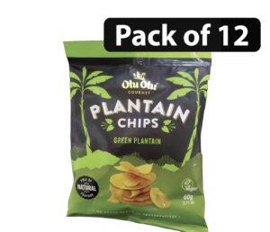 Olu Olu Plantain Chip Salted Half Box (Pack of 12)