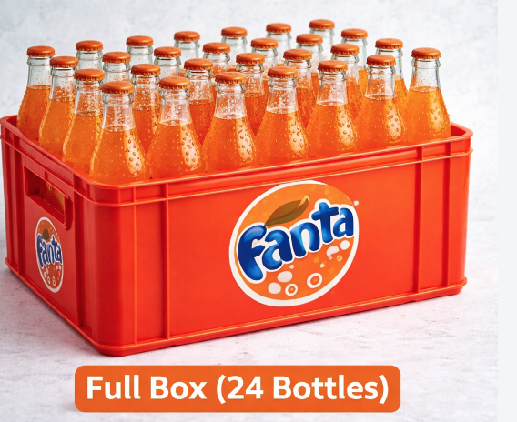 24X Nigerian Fanta Glass Bottled 50cl